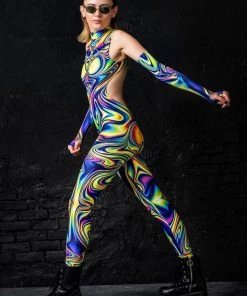 BADINKA RAVE GEAR Jaded Liquid Catsuit