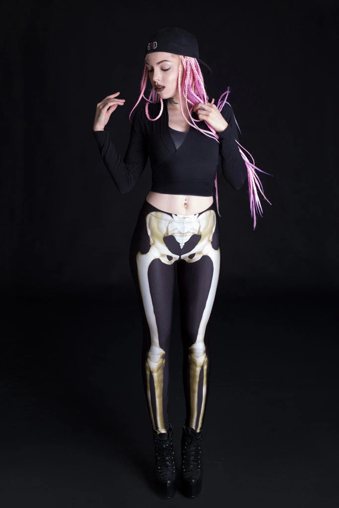 BADINKA Graveyard Skeleton Leggings 4 BADINKA Graveyard Skeleton Leggings