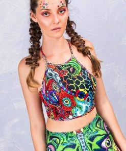 BAD INKA Licking Trolzz Crop Top Tops