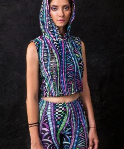 BAD INKA Tops Psy Knots Hooded Top