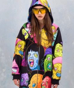 BADINKA Hoodies Trap Zippy Hoodie