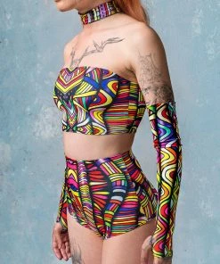 BADINKA Hippie Knot Tube Top Tops