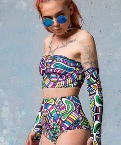 BADINKA Psy Mosaic Shorts