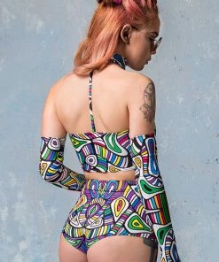 BADINKA Psy Mosaic Shorts