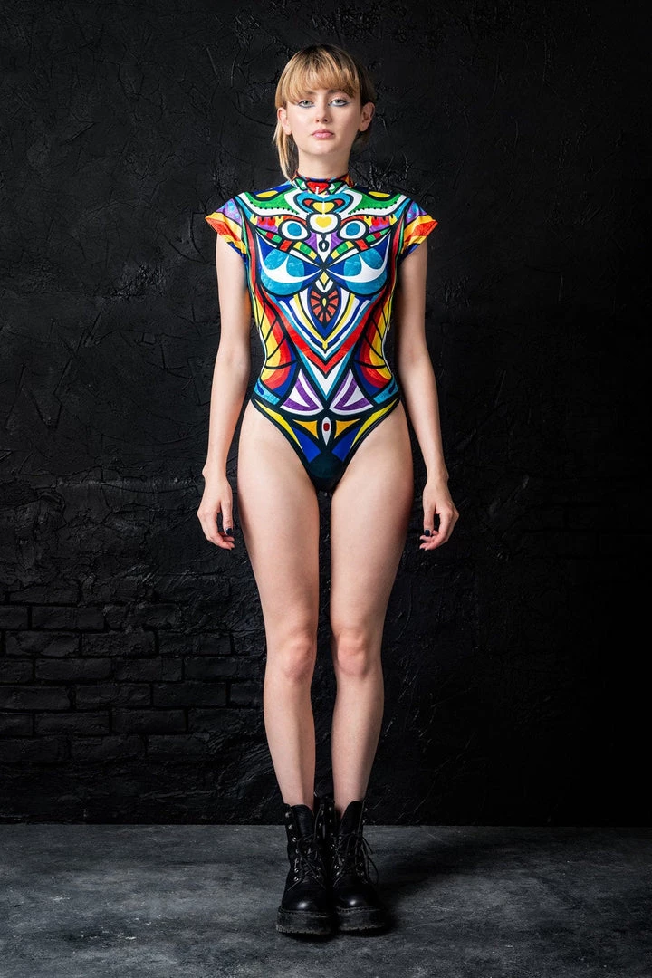 BADINKA Psy Vance Shoulder Bodysuit RAVE GEAR 4 BADINKA Psy Vance Shoulder Bodysuit RAVE GEAR