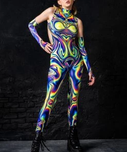 BADINKA RAVE GEAR Jaded Liquid Catsuit