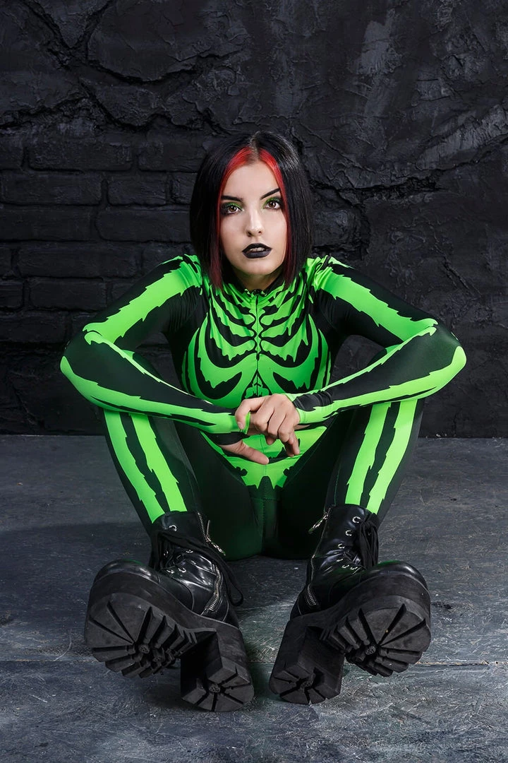 BADINKA Acid Neon Skeleton Costume 7 BADINKA Acid Neon Skeleton Costume