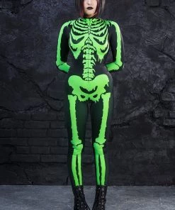 BADINKA Acid Neon Skeleton Costume