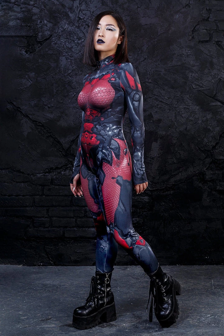 BADINKA Full Bodysuits Red Widow Costume 4 BADINKA Full Bodysuits Red Widow Costume