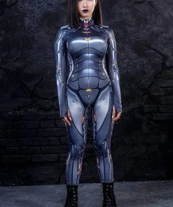 BADINKA Justice Bot Costume Full Bodysuits