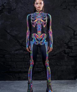 BADINKA Rainbow Skeleton Costume Full Bodysuits 11 BADINKA Rainbow Skeleton Costume Full Bodysuits