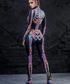 BADINKA Rainbow Skeleton Costume Full Bodysuits 12 BADINKA Rainbow Skeleton Costume Full Bodysuits