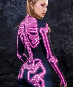 BADINKA Electric Pink Costume Full Bodysuits 8 BADINKA Electric Pink Costume Full Bodysuits