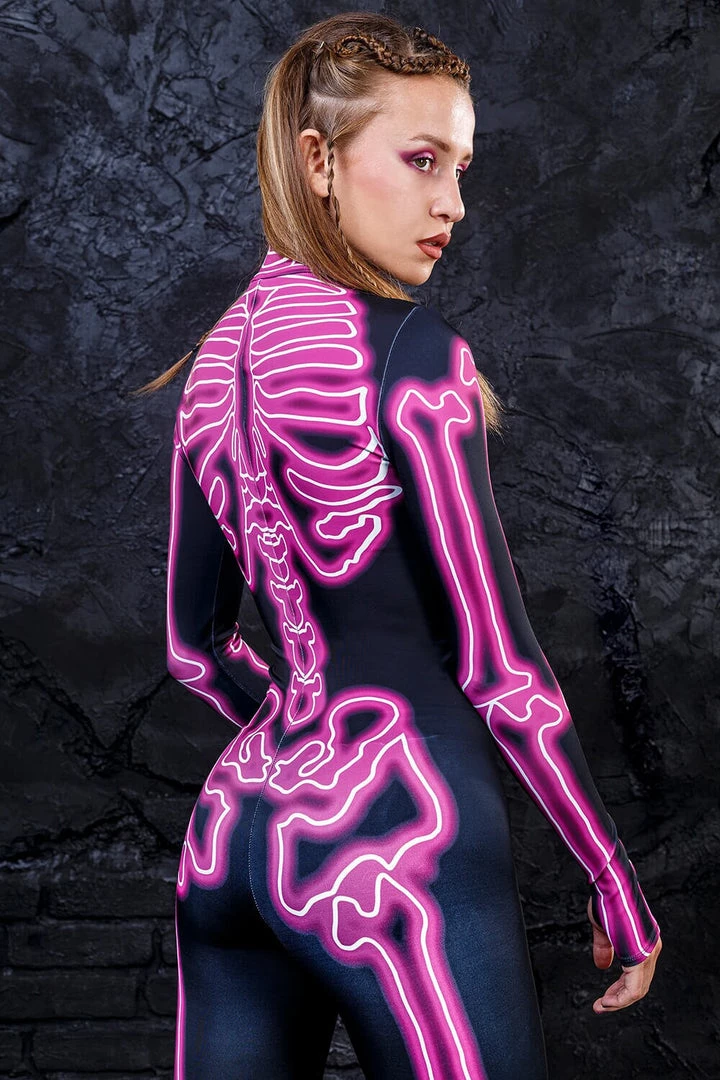 BADINKA Electric Pink Costume Full Bodysuits 5 BADINKA Electric Pink Costume Full Bodysuits