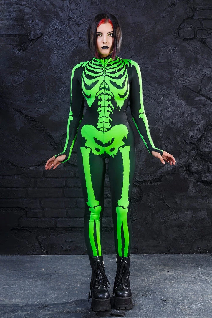 BADINKA Acid Neon Skeleton Costume 6 BADINKA Acid Neon Skeleton Costume