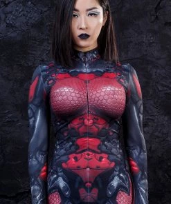 BADINKA Full Bodysuits Red Widow Costume