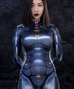 BADINKA Justice Bot Costume Full Bodysuits