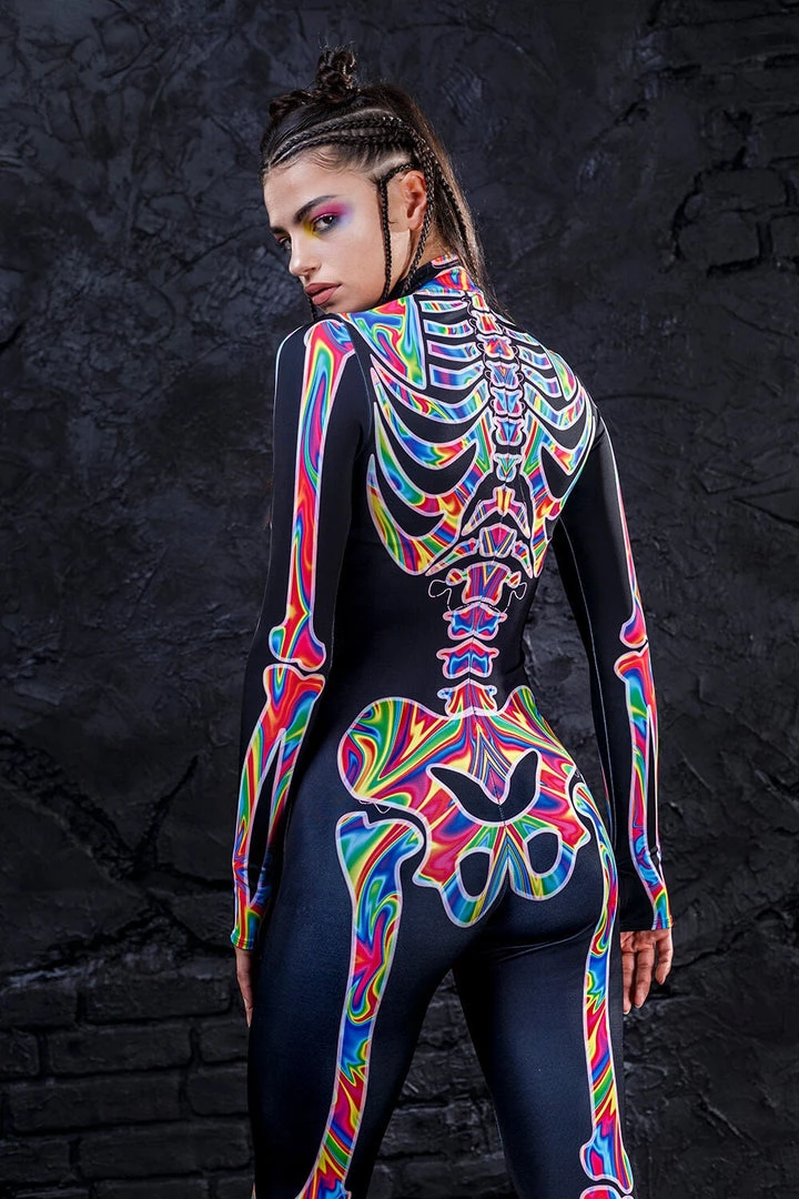 BADINKA Rainbow Skeleton Costume Full Bodysuits 4 BADINKA Rainbow Skeleton Costume Full Bodysuits