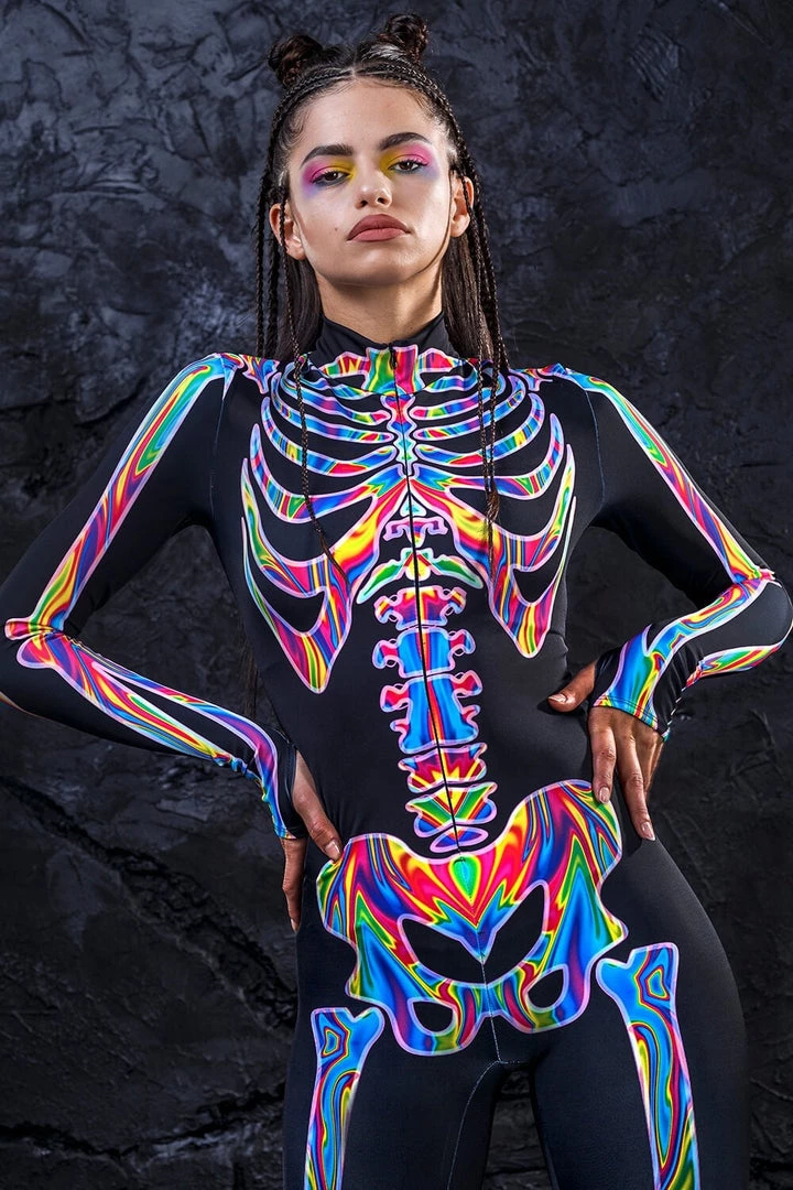 BADINKA Rainbow Skeleton Costume Full Bodysuits 3 BADINKA Rainbow Skeleton Costume Full Bodysuits