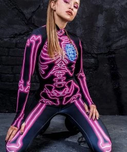 BADINKA Electric Pink Costume Full Bodysuits 9 BADINKA Electric Pink Costume Full Bodysuits