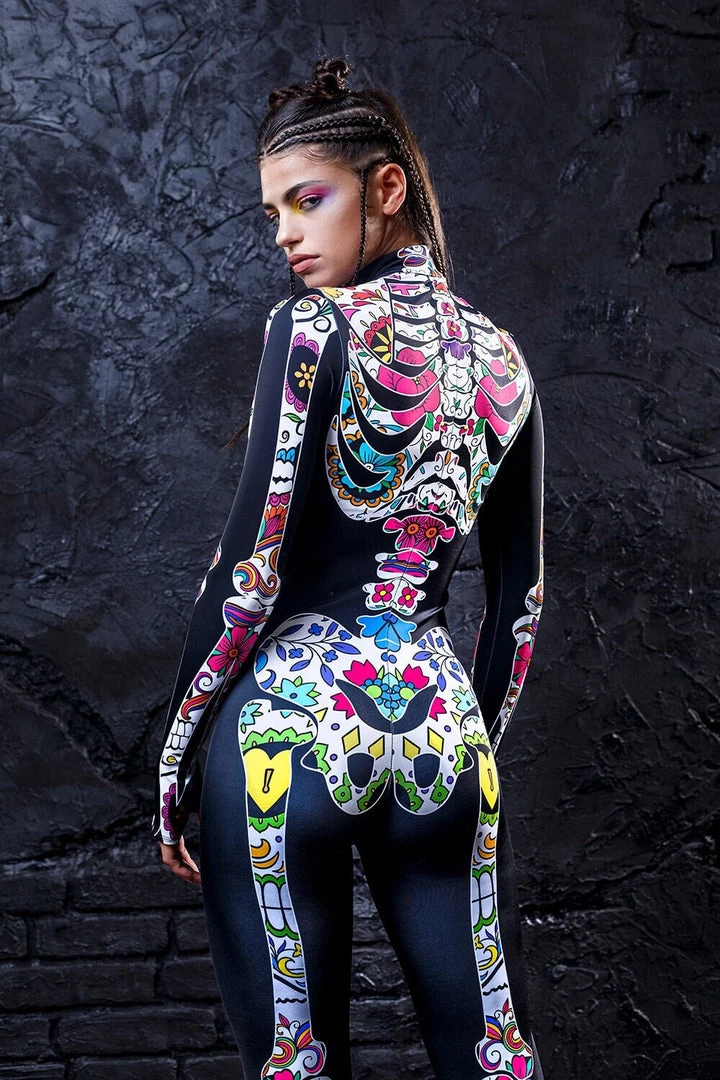 BADINKA Full Bodysuits Bohemian Skeleton Costume 3 BADINKA Full Bodysuits Bohemian Skeleton Costume