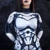 BADINKA Full Bodysuits White Droid Costume 2 BADINKA Full Bodysuits White Droid Costume