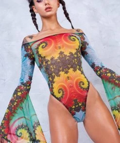 BADINKA NEW Espira Bell Sleeve Mesh Bodysuit