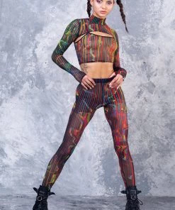 BADINKA NEW Simulation Mesh Leggings 9 BADINKA NEW Simulation Mesh Leggings