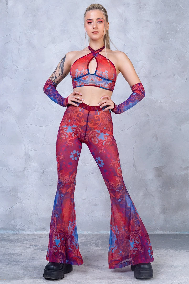 BADINKA NEW Jumon Halter Criss Cross Mesh Top 5 BADINKA NEW Jumon Halter Criss Cross Mesh Top