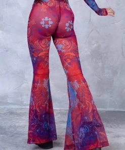 BADINKA Jumon Bell Bottom Mesh Pants