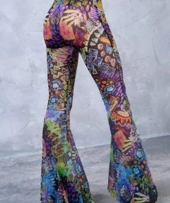 BADINKA Delirium Bell Bottom Mesh Pants