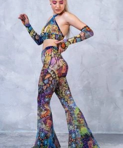 BADINKA Delirium Bell Bottom Mesh Pants 9 BADINKA Delirium Bell Bottom Mesh Pants