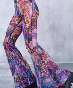 BADINKA NEW Woodstock Bell Bottom Mesh Pants