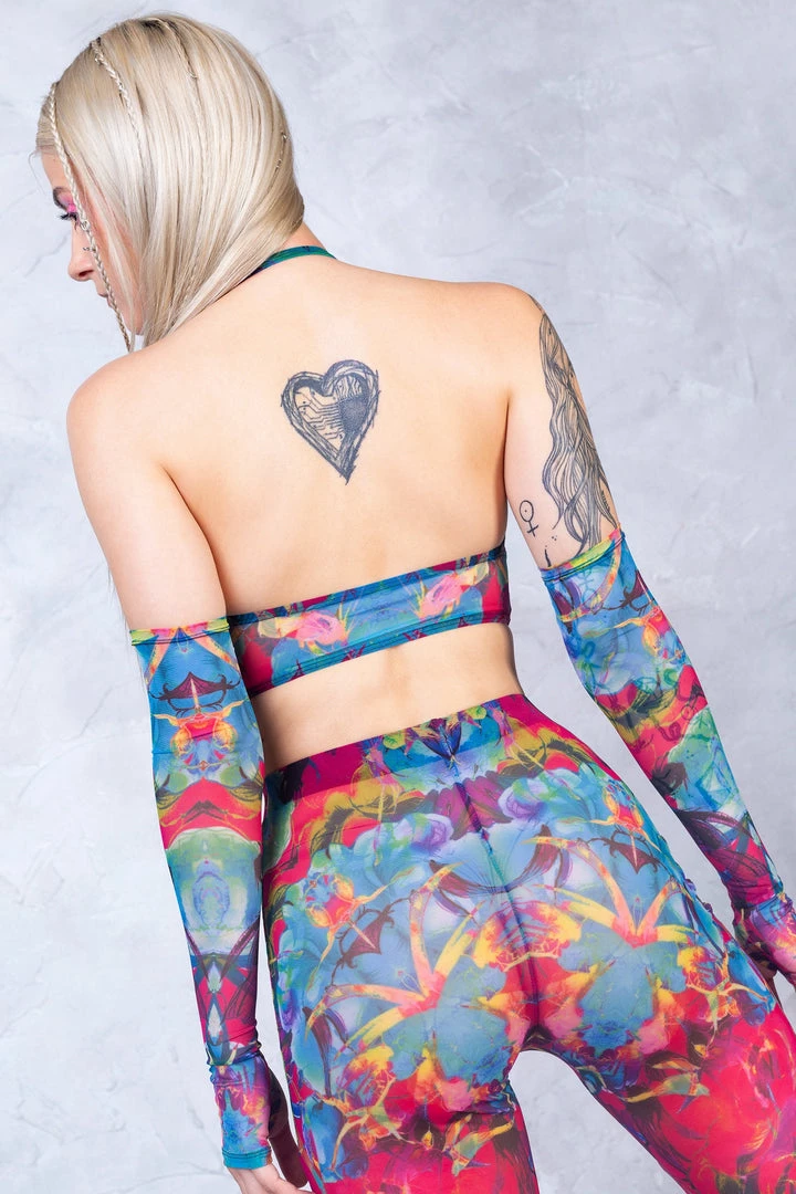 BADINKA NEW Amayah Halter Criss Cross Mesh Top 4 BADINKA NEW Amayah Halter Criss Cross Mesh Top