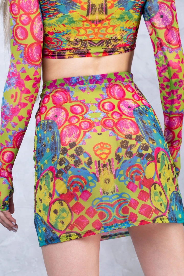 BADINKA NEW Oasis Mesh Rave Skirt 4 BADINKA NEW Oasis Mesh Rave Skirt