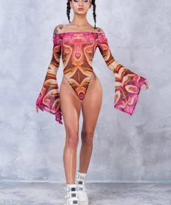 BADINKA NEW Serenity Bell Sleeve Mesh Bodysuit 9 BADINKA NEW Serenity Bell Sleeve Mesh Bodysuit