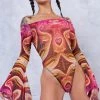 BADINKA NEW Serenity Bell Sleeve Mesh Bodysuit
