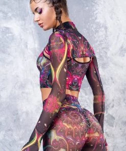 BADINKA Synergy Mesh 2 Piece Shrug Top NEW