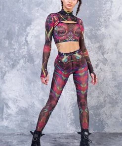 BADINKA Synergy Mesh 2 Piece Shrug Top NEW