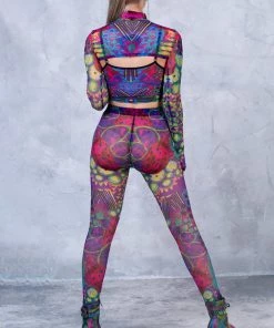 BADINKA Vibeology Mesh 2 Piece Shrug Top NEW