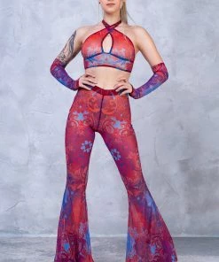 BADINKA Jumon Bell Bottom Mesh Pants 8 BADINKA Jumon Bell Bottom Mesh Pants