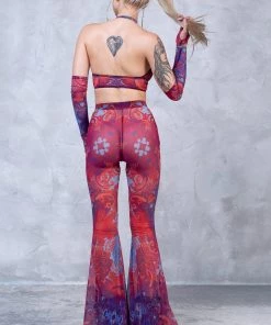 BADINKA Jumon Bell Bottom Mesh Pants 9 BADINKA Jumon Bell Bottom Mesh Pants