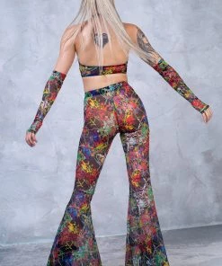 BADINKA NEW Splash Bell Bottom Mesh Pants 9 BADINKA NEW Splash Bell Bottom Mesh Pants
