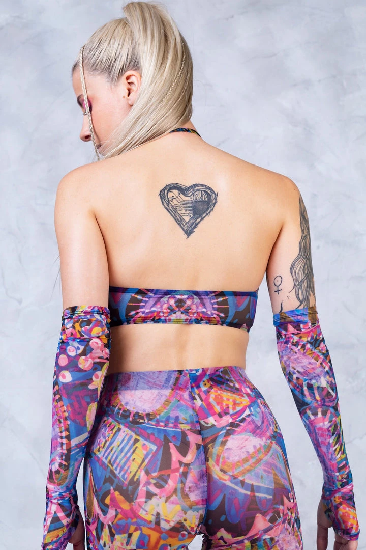 BADINKA NEW Woodstock Halter Criss Cross Mesh Top 4 BADINKA NEW Woodstock Halter Criss Cross Mesh Top