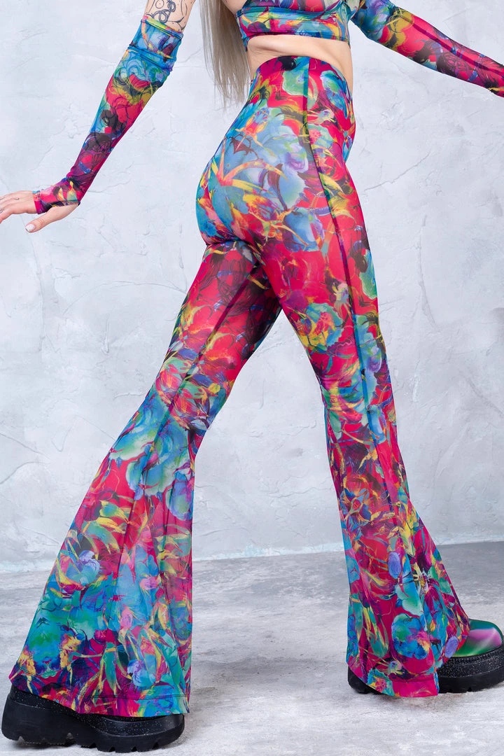 BADINKA Amayah Bell Bottom Mesh Pants 4 BADINKA Amayah Bell Bottom Mesh Pants