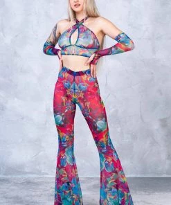 BADINKA Amayah Bell Bottom Mesh Pants 9 BADINKA Amayah Bell Bottom Mesh Pants