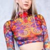 BADINKA Tropical Punch Mesh Rave Top NEW 2 BADINKA Tropical Punch Mesh Rave Top NEW