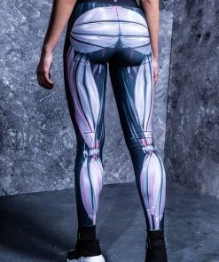 BADINKA Mechanical Hw Leggings Magenta High Waist Leggings